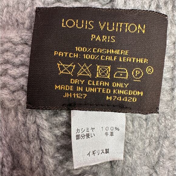 LOUIS VUITTON Escharp Helsinki Cashmere Muffler M74420 Gricle - Picture 4 of 4